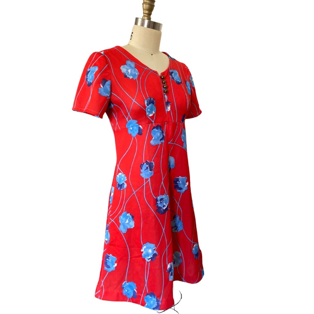 60s mid mod handmade dress